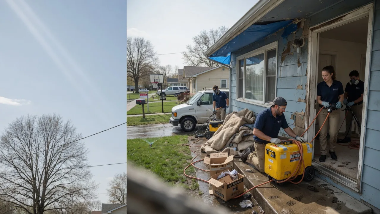 Basement Flood Cleanup in Sparland, IL near me